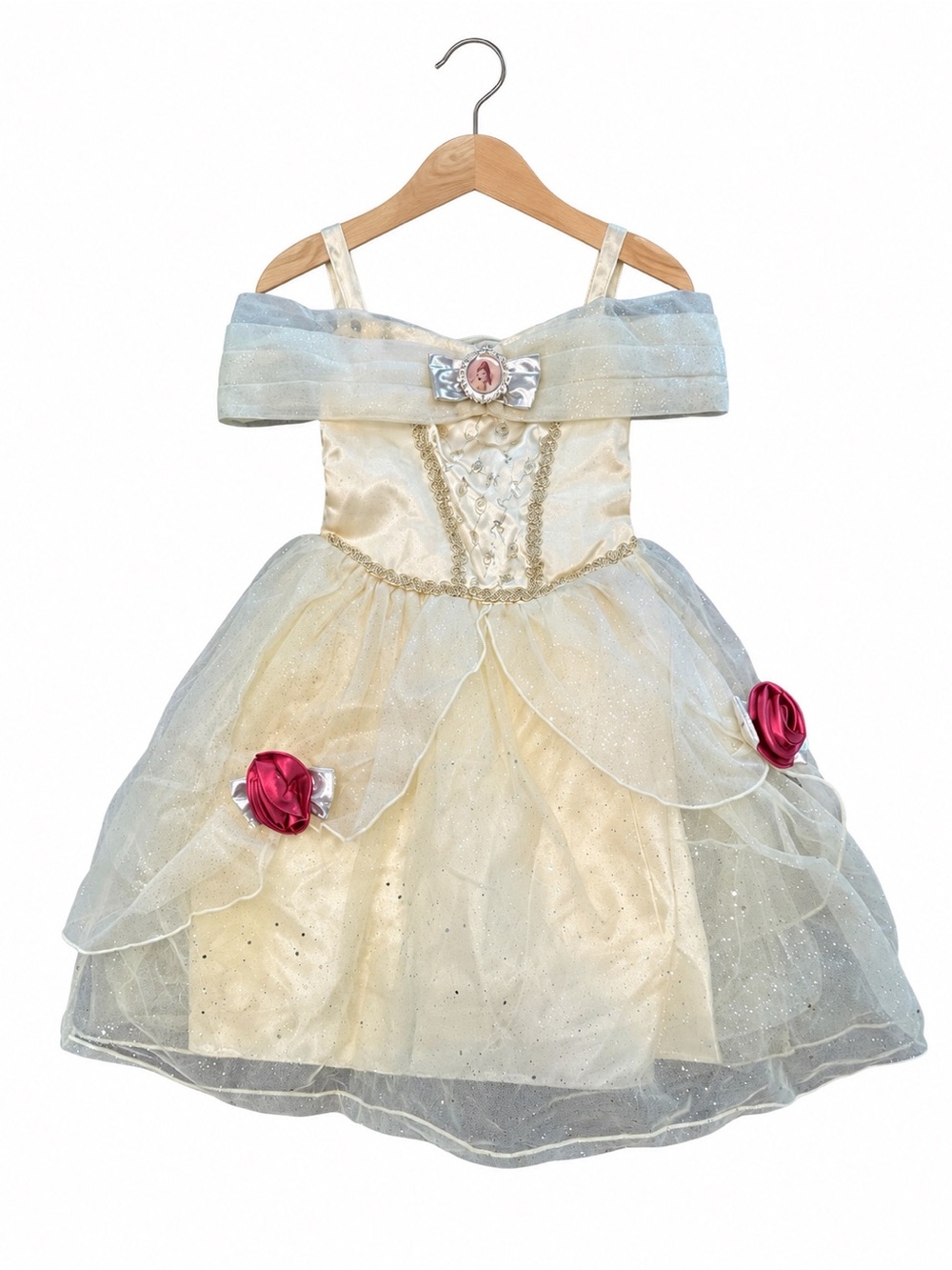 Disney Princess Belle yellow ball gown costume dress girls 4 Beauty & the Beast